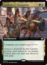 Anthem of Champions (Extended Art) (FDN-477) - Foundations: (Extended Art) Foil
