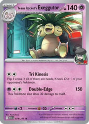 Team Rocket's  exeggutor 078  - Reverse Holofoil ME Ascended Heroes - Rare