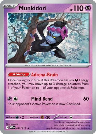 Munkidori 099  - Reverse Holofoil ME Ascended Heroes - Rare