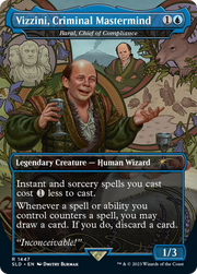 Baral, Chief of Compliance (SLD-1447) - Secret Lair Drop / Vizzini, Criminal Mastermind (Borderless) Foil