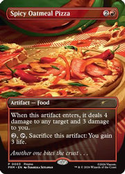 Spicy Oatmeal Pizza (Borderless) (UMP-003) - Unique and Miscellaneous Promos Foil