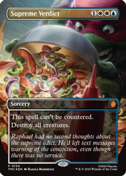 Supreme Verdict (Borderless) (TMC-134) - Commander: Teenage Mutant Ninja Turtles Foil