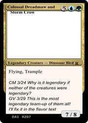 Colossal Dreadmaw and Storm Crow (UNK-RZ07A) - Unknown Event