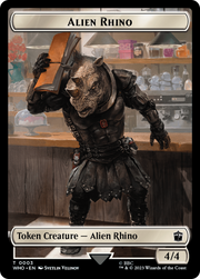 Alien Rhino (TWHO-003) - Doctor Who Tokens Foil
