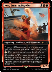 Aisha of Sparks and Smoke (SLD-430) - Secret Lair Drop / Ken, Burning Brawler Foil