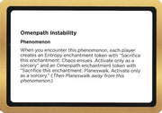 Omenpath Instability (Black Lotus Unknown Planechase) (OVER-) - Oversize Cards