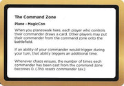 The Command Zone (Black Lotus Unknown Planechase) (OVER-) - Oversize Cards