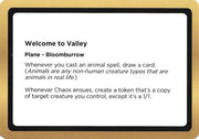 Welcome to Valley (Black Lotus Unknown Planechase) (OVER-) - Oversize Cards