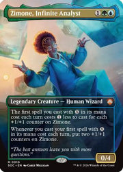 Zimone, Infinite Analyst (Borderless) (SOC-010) - Commander: Secrets of Strixhaven
