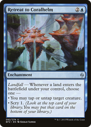 Retreat to Coralhelm (BFZ-082) - Battle for Zendikar Foil