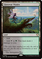 Llanowar Wastes (SOC-383) - Commander: Secrets of Strixhaven