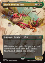 Blech, Loafing Pest (Borderless) (SOS-298) - Secrets of Strixhaven Foil