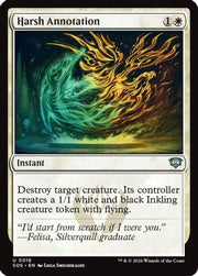 Harsh Annotation (SOS-018) - Secrets of Strixhaven Foil