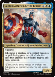 Captain America, Living Legend (MSH-210) - Marvel Super Heroes Foil