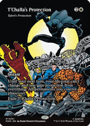 T'Challa's Protection - Teferi's Protection (Borderless) (MAR-051) - Marvel Universe Eternal-Legal Foil