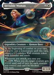 Invisible Woman (Borderless) (Surge Foil) (MSC-875) - Commander: Marvel Super Heroes Foil