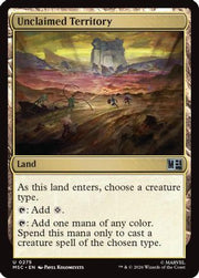 Unclaimed Territory (Surge Foil) (MSC-275) - Commander: Marvel Super Heroes Foil