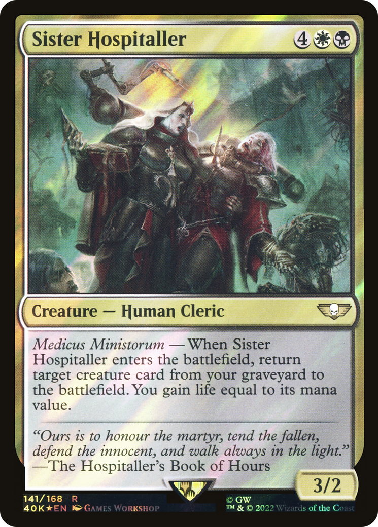 Sister Hospitaller (40K-141) - Warhammer 40,000 Commander Foil