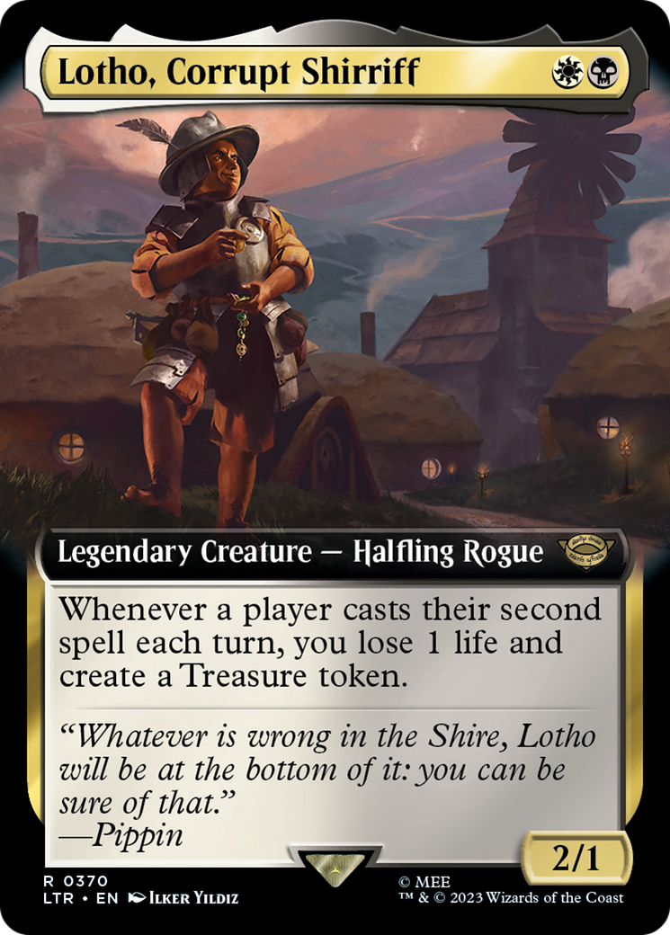 Lotho, Corrupt Shirriff (LTR-370) - The Lord of the Rings: Tales of Middle-earth: (Extended Art)