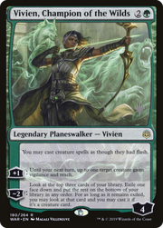 Vivien, Champion of the Wilds (PPELD-180P) - War of the Spark Promos Foil