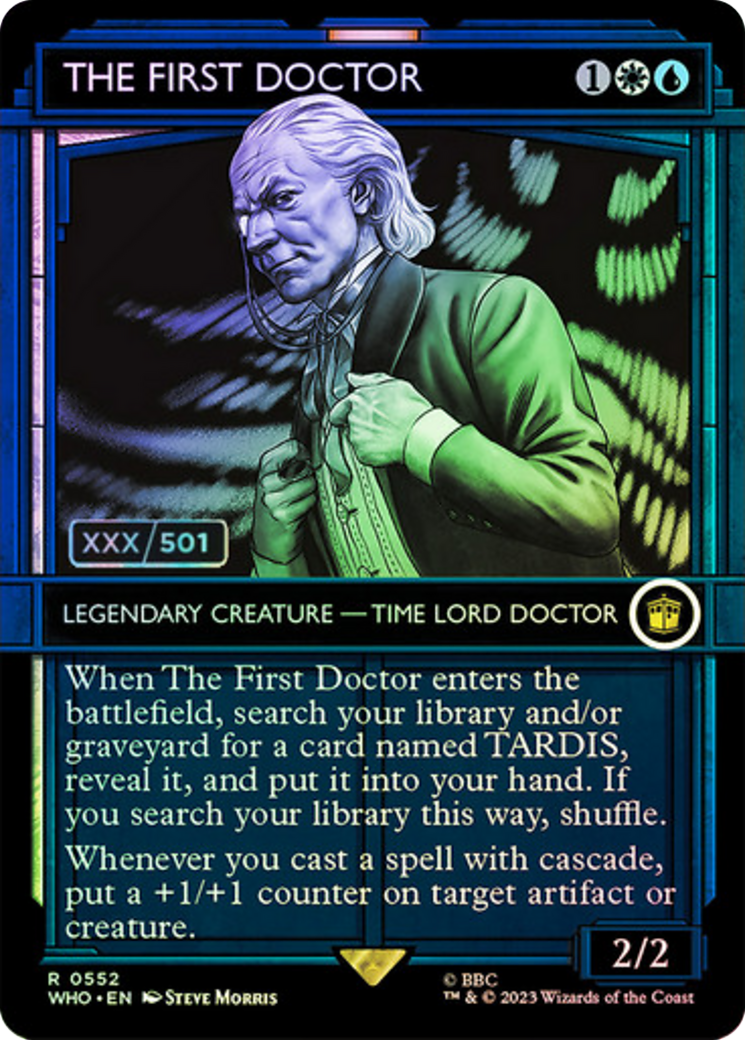 The First Doctor (WHO-552) - Doctor Who: (Showcase) (Borderless) Foil