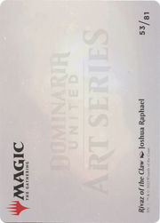 Rivaz of the Claw // Rivaz of the Claw (ADMU-053) - Dominaria United Art Series (Borderless) Foil