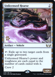 Unlicensed Hearse (PRE-246S) - Streets of New Capenna Promos Foil