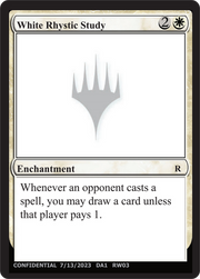 White Rhystic Study (UNK-RW03F) - Unknown Event