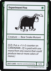 Experiment Five (CMB1-073) - Mystery Booster Playtest Cards 2021
