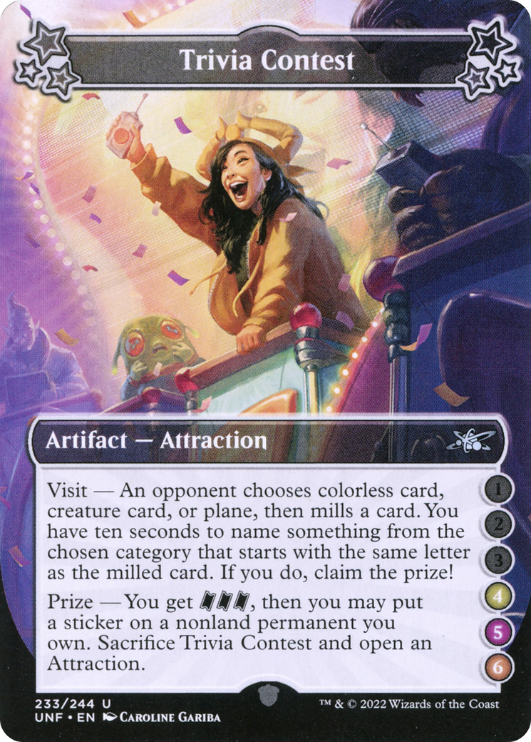 Trivia Contest (UNF-233) - Unfinity Foil