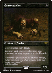 Gravecrawler (2X2-438) - Double Masters 2022 Etched Foil