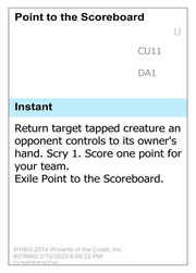Point to the Scoreboard (UNK-CU11) - Unknown Event
