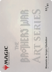 Mountain // Mountain (ABRO-052) - The Brothers' War Art Series (Borderless) Foil