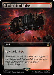 Shadowblood Ridge (WHO-1104) - Doctor Who: (Extended Art) Foil