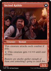 Town Gossipmonger // Incited Rabble (INR-046) - Innistrad Remastered Foil