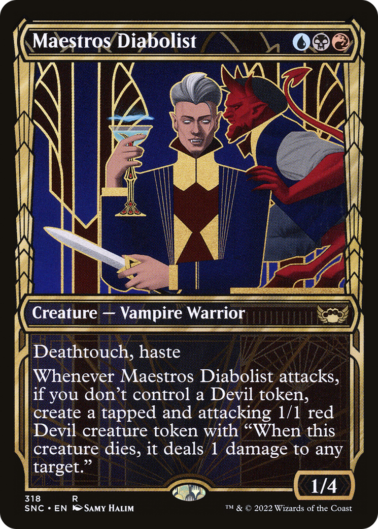 Maestros Diabolist (SNC-318) - Streets of New Capenna: (Showcase)