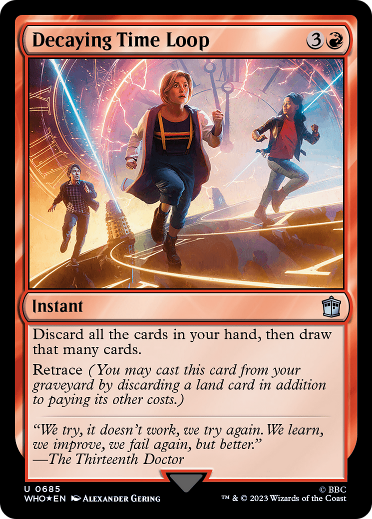 Decaying Time Loop (WHO-685) - Doctor Who Foil