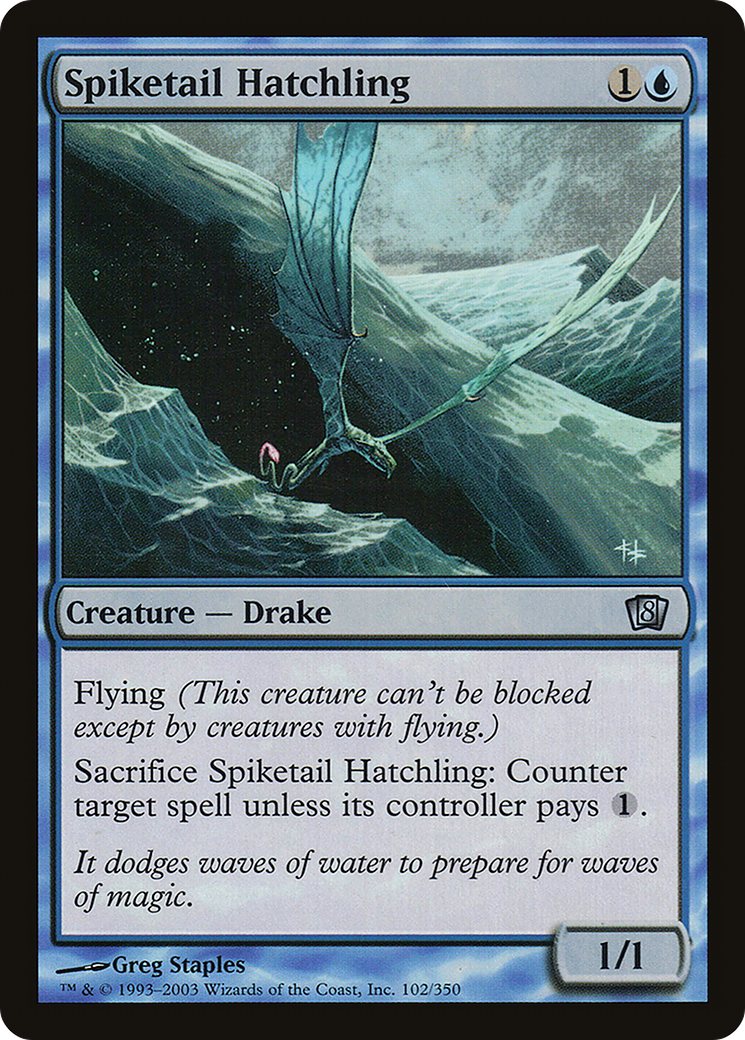 Spiketail Hatchling (8ED-102★) - Eighth Edition Foil