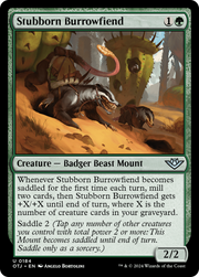Stubborn Burrowfiend (OTJ-184) - Outlaws of Thunder Junction Foil