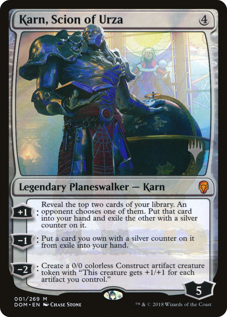 Karn, Scion of Urza (PPM20-01P) - Dominaria Promos
