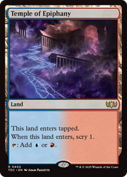 Temple of Epiphany (TDC-402) - Commander: Tarkir: Dragonstorm