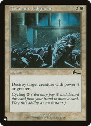 Radiant's Judgment (LIST-ULG-22) - The List