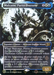 Malcator, Purity Overseer (ONE-468) - Phyrexia: All Will Be One: (Showcase) (Borderless) Foil