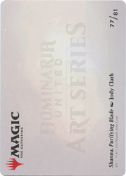 Shanna, Purifying Blade // Shanna, Purifying Blade (ADMU-077) - Dominaria United Art Series (Borderless) Foil
