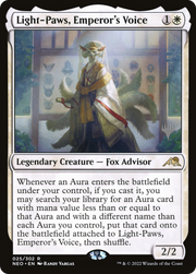 Light-Paws, Emperor's Voice (PPNEO-025) - Kamigawa: Neon Dynasty Promos Foil