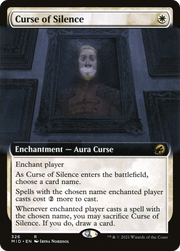 Curse of Silence (MID-326) - Innistrad: Midnight Hunt: (Extended Art)