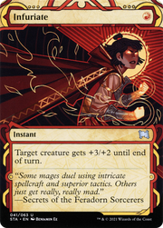 Infuriate (STA-041) - Strixhaven Mystical Archive: (Showcase) (Borderless) Foil