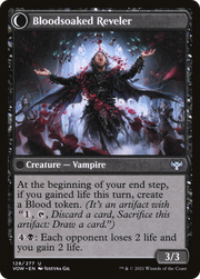 Restless Bloodseeker // Bloodsoaked Reveler (VOW-128) - Innistrad: Crimson Vow: (Double Faced Transform)