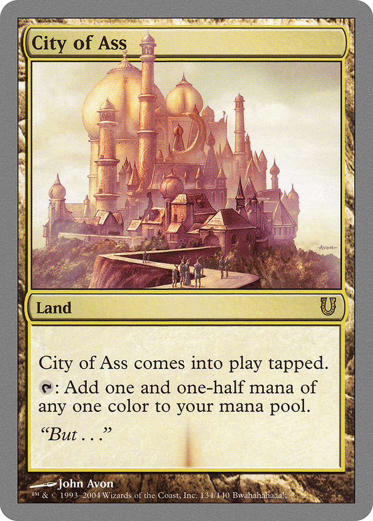 City of Ass (UNH-134) - Unhinged Foil