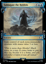 Subjugate the Hobbits (LTC-426) - Tales of Middle-earth Commander: (Showcase) Foil